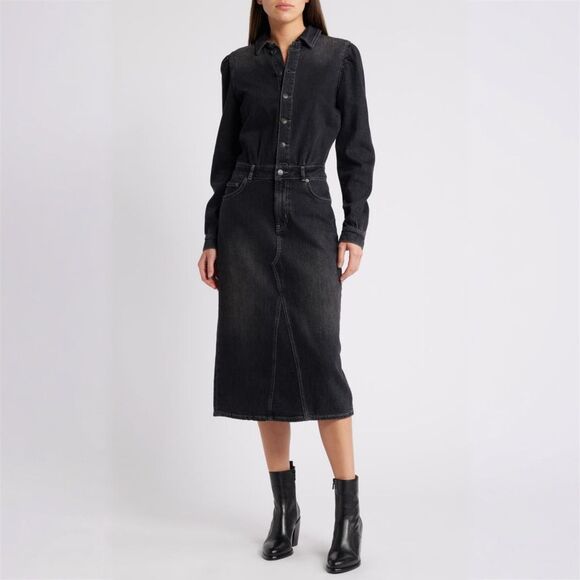 RAILS Beverly Long Sleeve Denim Shirt Dress - Picture 2 of 12